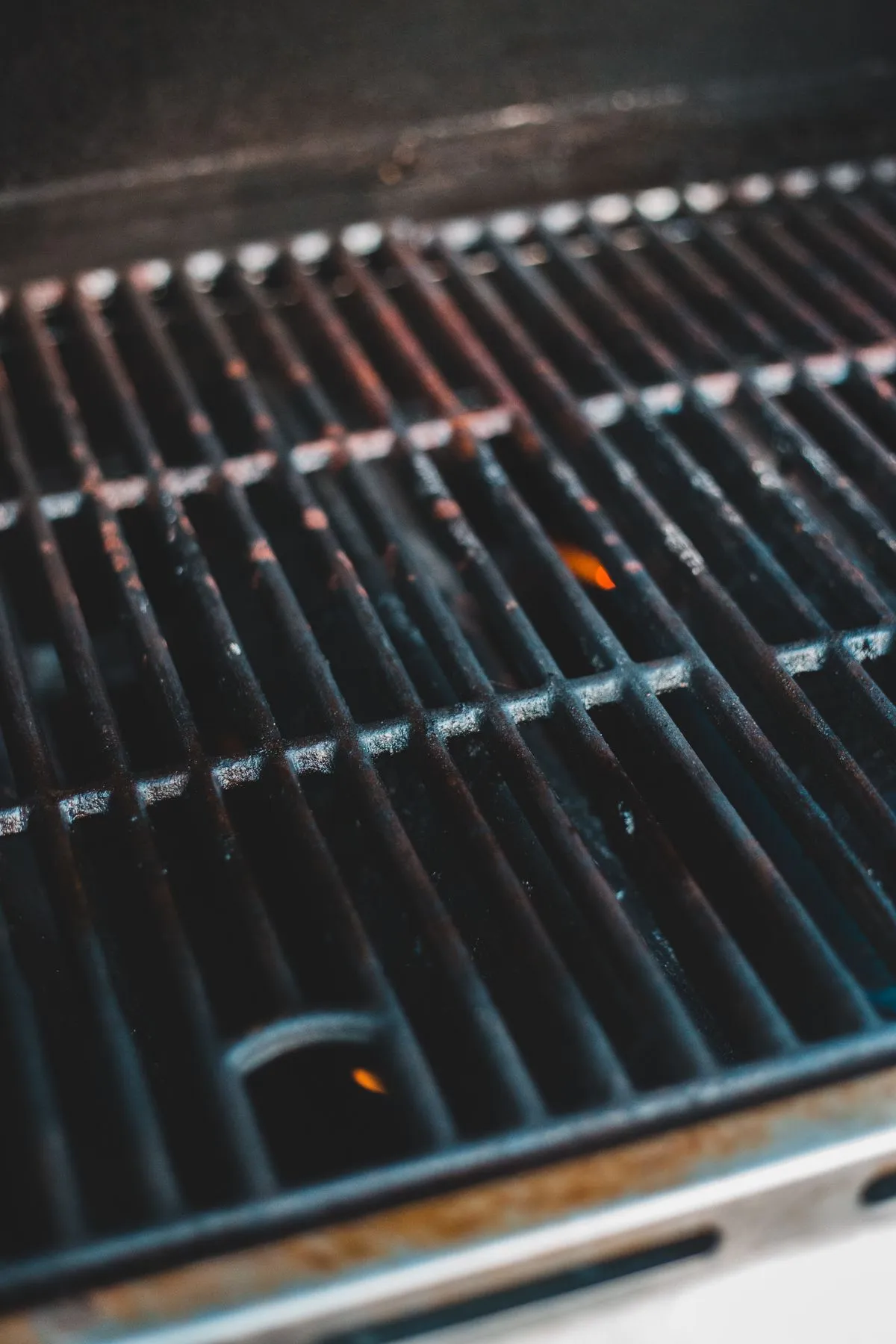 Detail eines Grillrostes