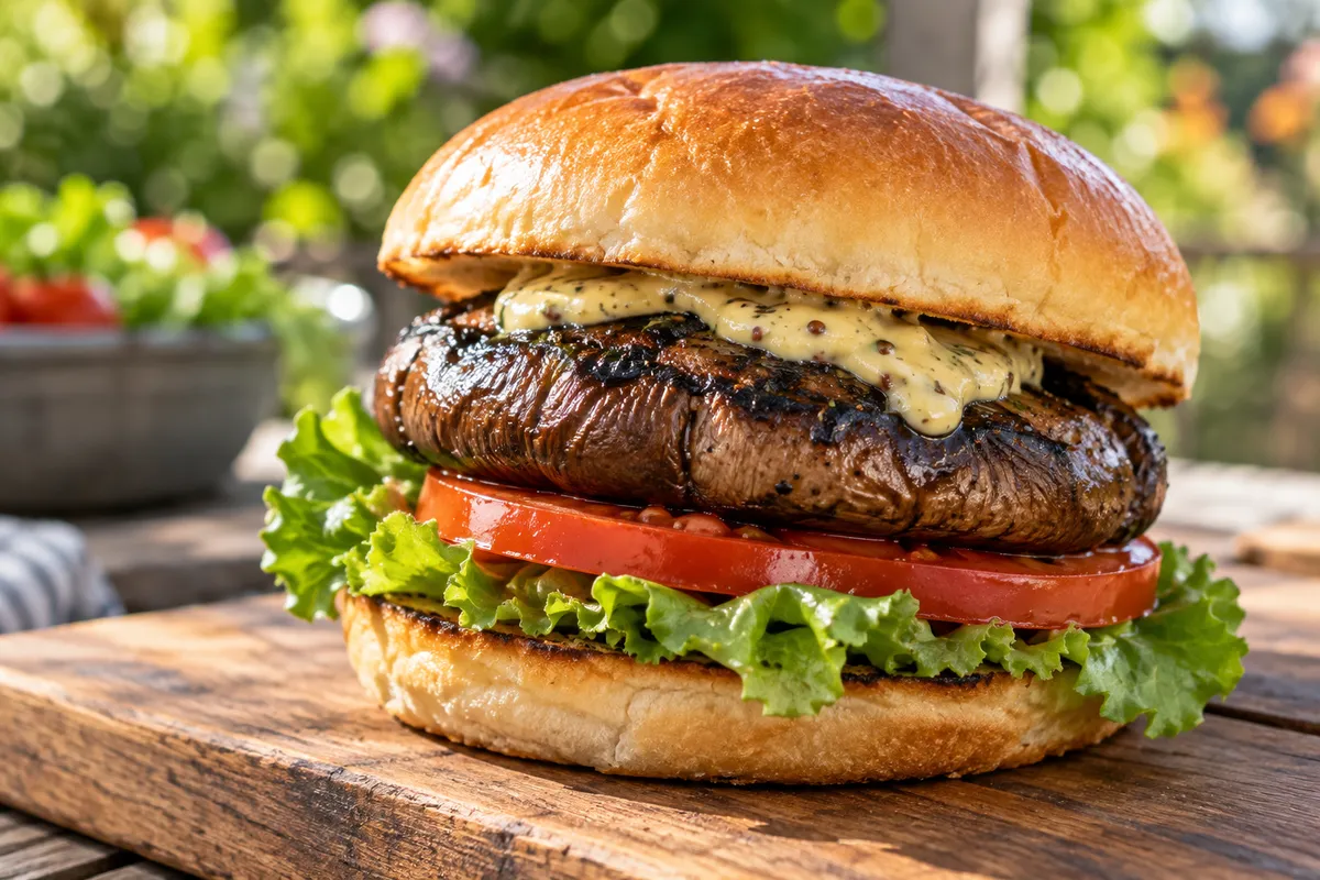 Portobello-Burger — KI-Illustration
